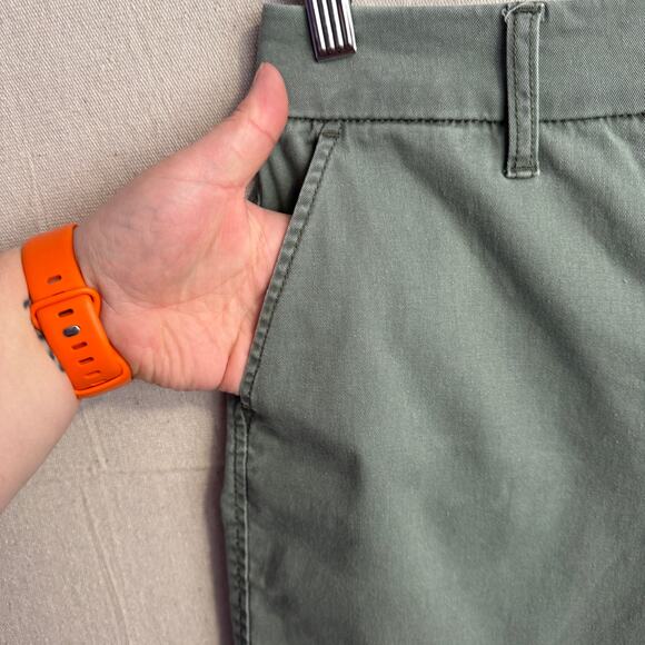 Anne Klein Jeans Size 4 Green Denim Casual Shorts with Pockets - Picture 4 of 11